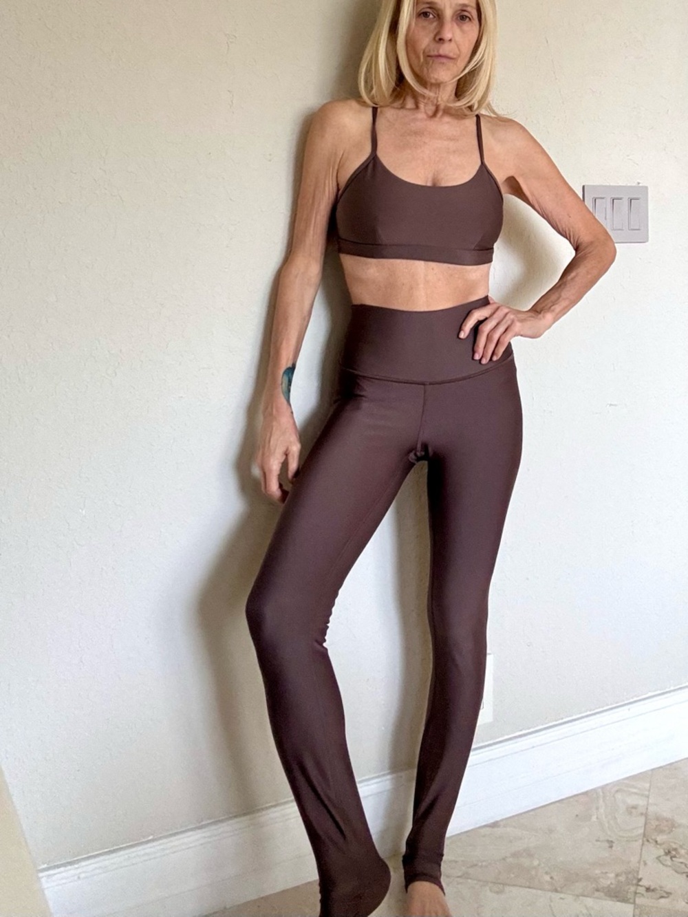 #ALO Yoga  #airlift high rise full length light mocha #legging